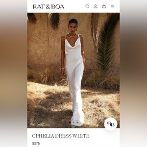 Rat & Boa Ophelia Dress White